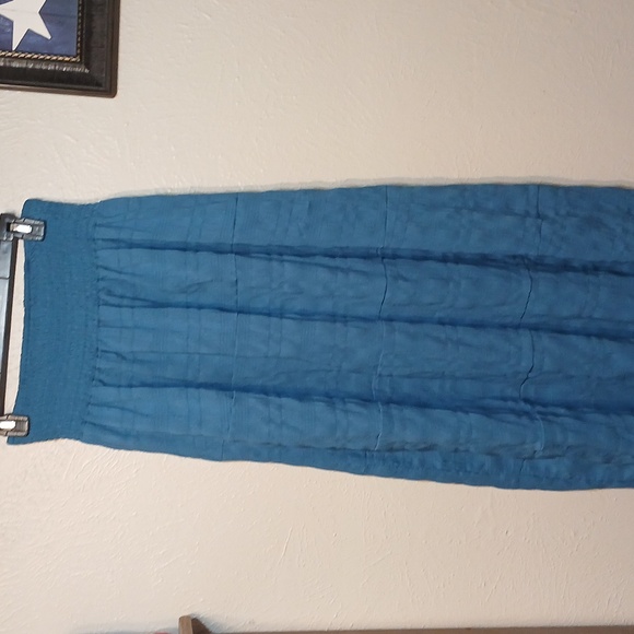 🧡NWOT Blue Maxi Skirt Ankle Length - Picture 3 of 4